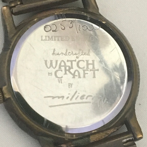 Artist Milieris Brass limited edition watch unique main image 11